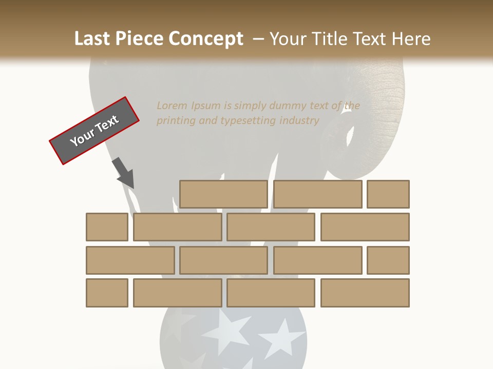 Humor Blue Metaphor PowerPoint Template