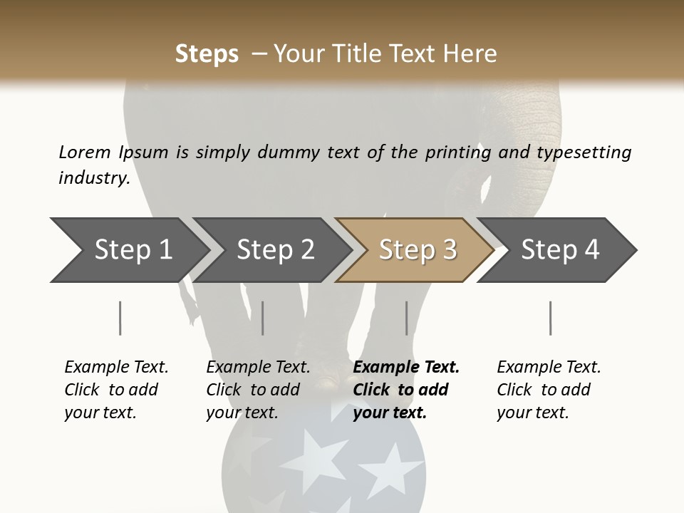 Humor Blue Metaphor PowerPoint Template