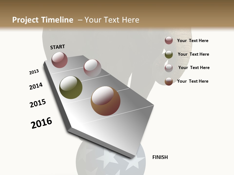 Humor Blue Metaphor PowerPoint Template