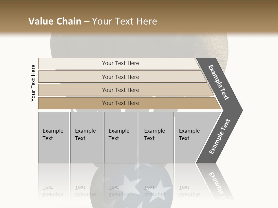 Humor Blue Metaphor PowerPoint Template