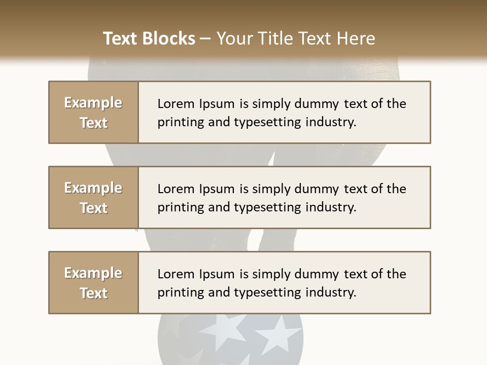 Humor Blue Metaphor PowerPoint Template