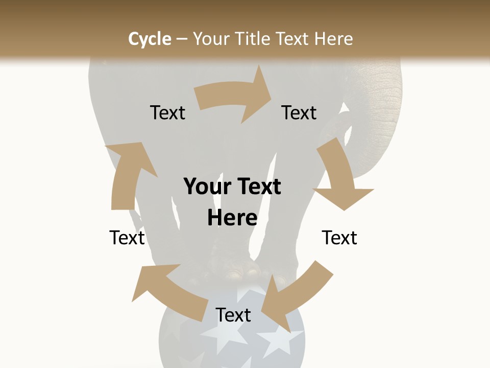 Humor Blue Metaphor PowerPoint Template