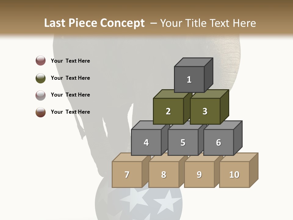 Humor Blue Metaphor PowerPoint Template