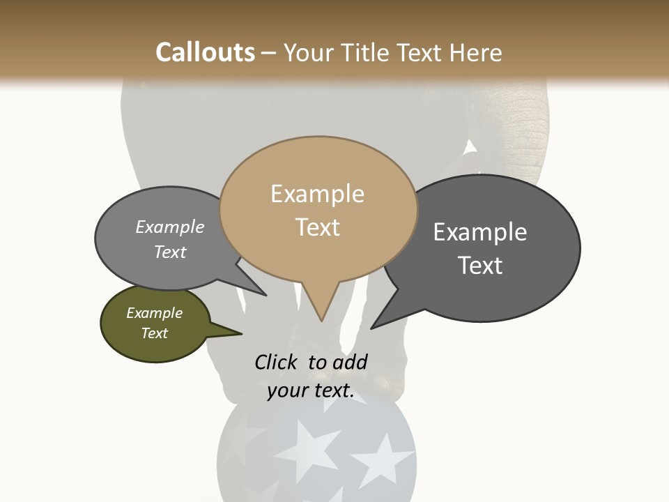 Humor Blue Metaphor PowerPoint Template