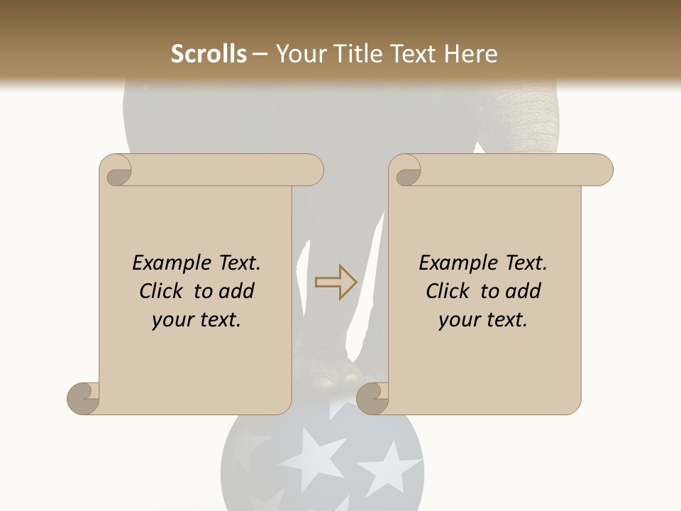 Humor Blue Metaphor PowerPoint Template