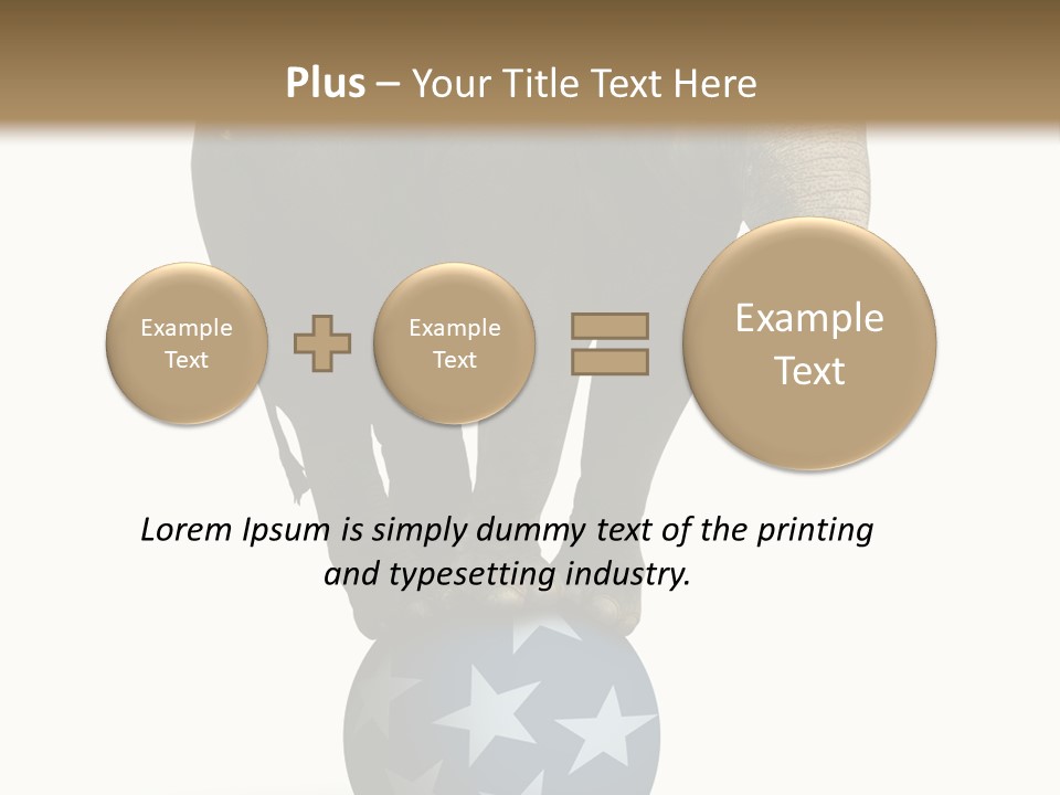 Humor Blue Metaphor PowerPoint Template