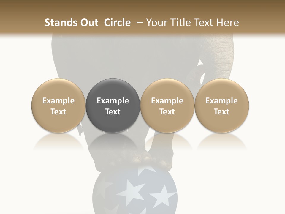 Humor Blue Metaphor PowerPoint Template