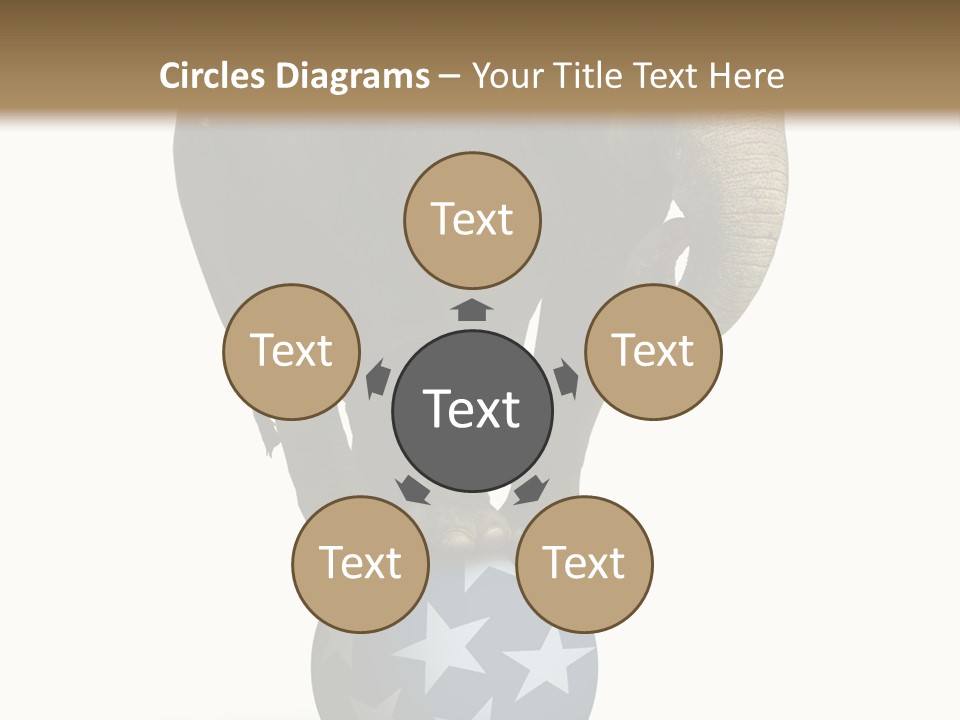 Humor Blue Metaphor PowerPoint Template