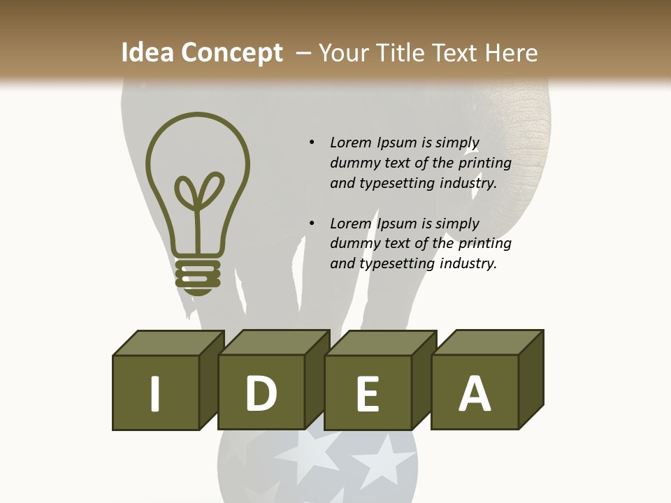 Humor Blue Metaphor PowerPoint Template