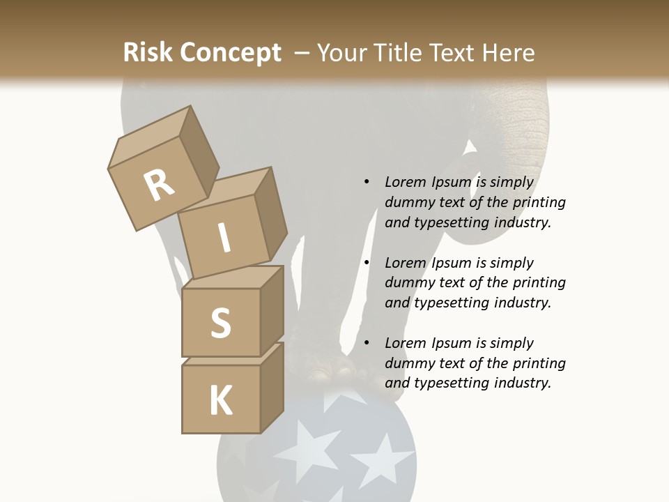 Humor Blue Metaphor PowerPoint Template