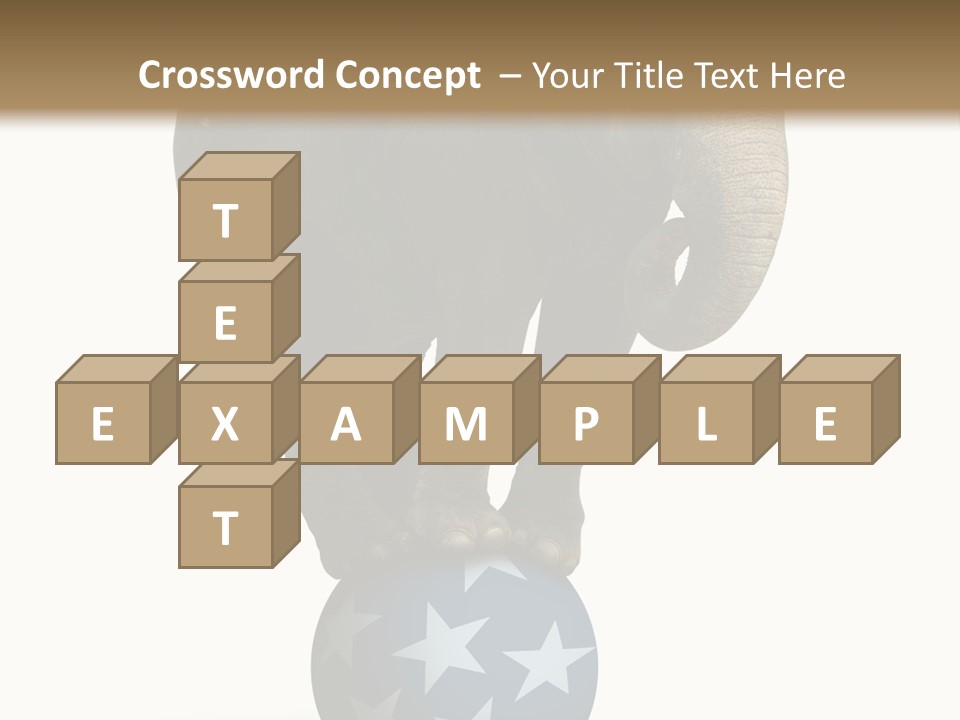 Humor Blue Metaphor PowerPoint Template