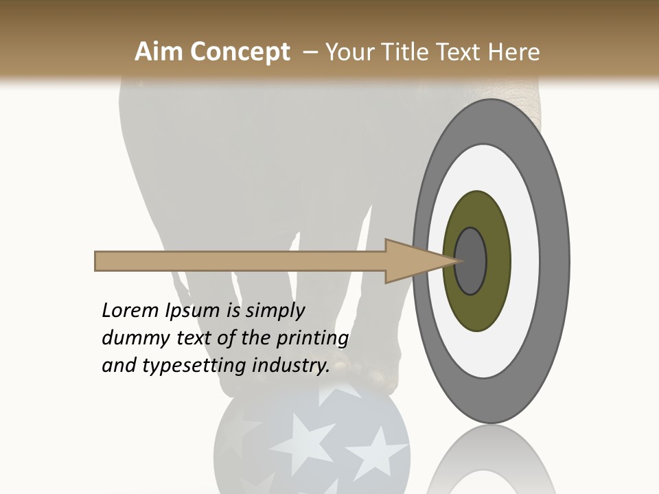 Humor Blue Metaphor PowerPoint Template