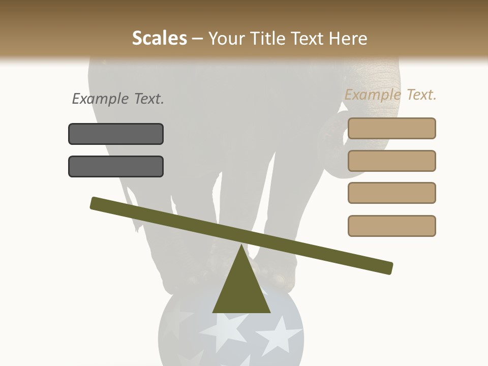 Humor Blue Metaphor PowerPoint Template