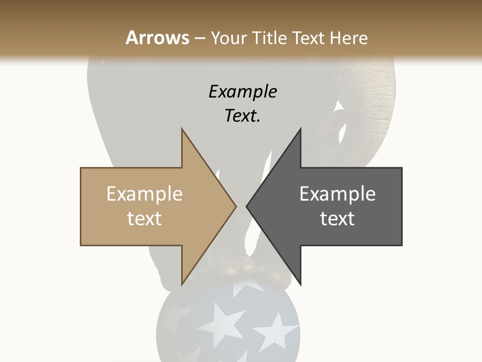 Humor Blue Metaphor PowerPoint Template