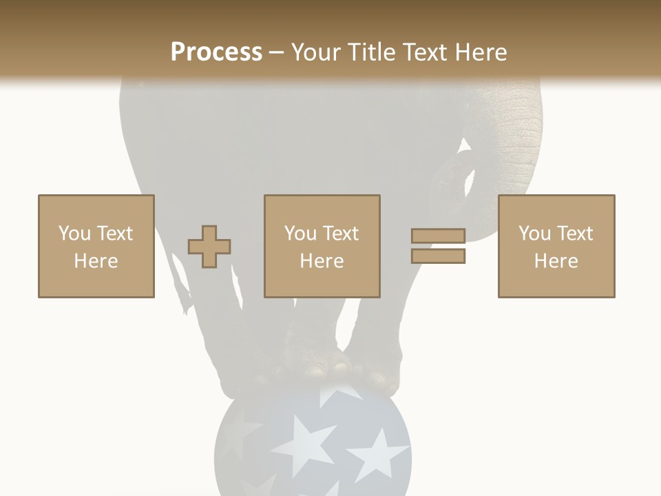 Humor Blue Metaphor PowerPoint Template