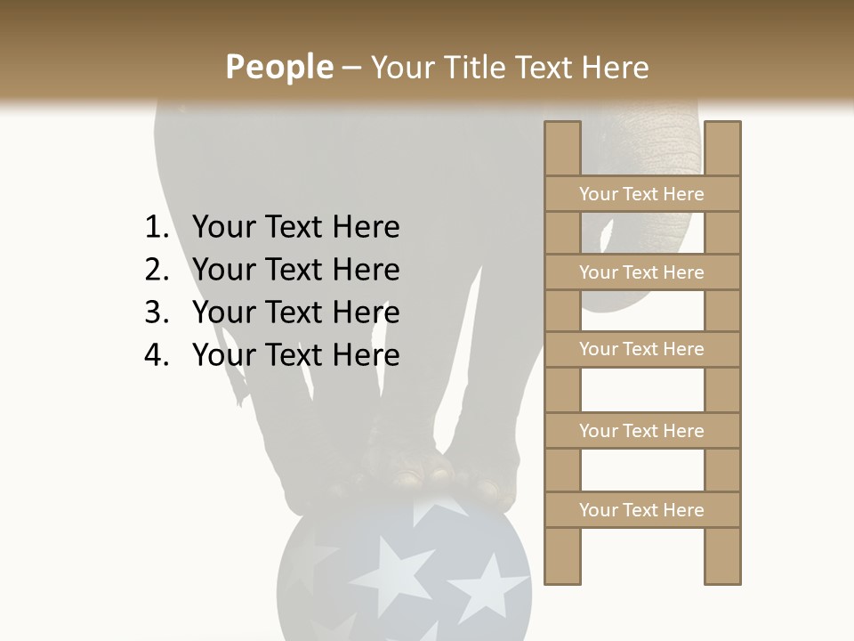 Humor Blue Metaphor PowerPoint Template