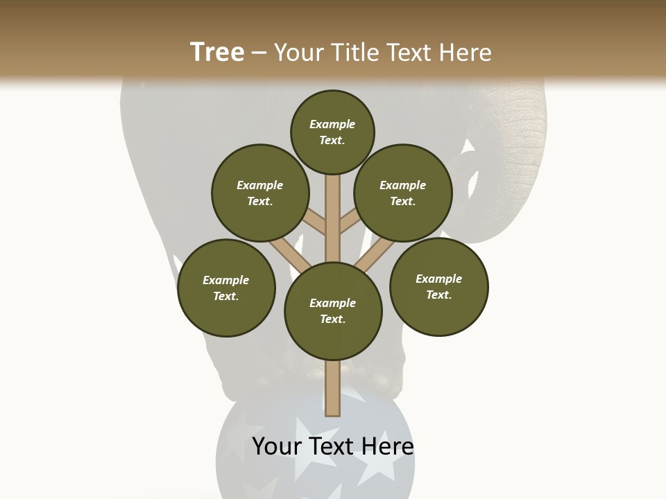 Humor Blue Metaphor PowerPoint Template