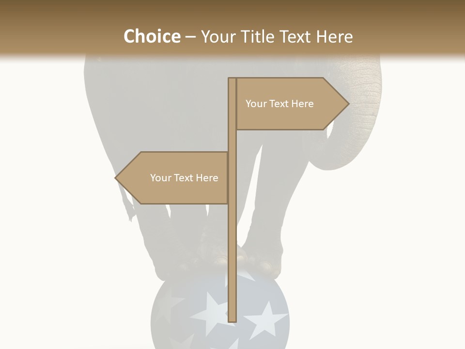 Humor Blue Metaphor PowerPoint Template