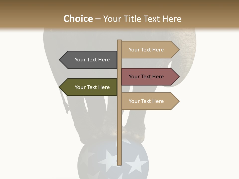 Humor Blue Metaphor PowerPoint Template