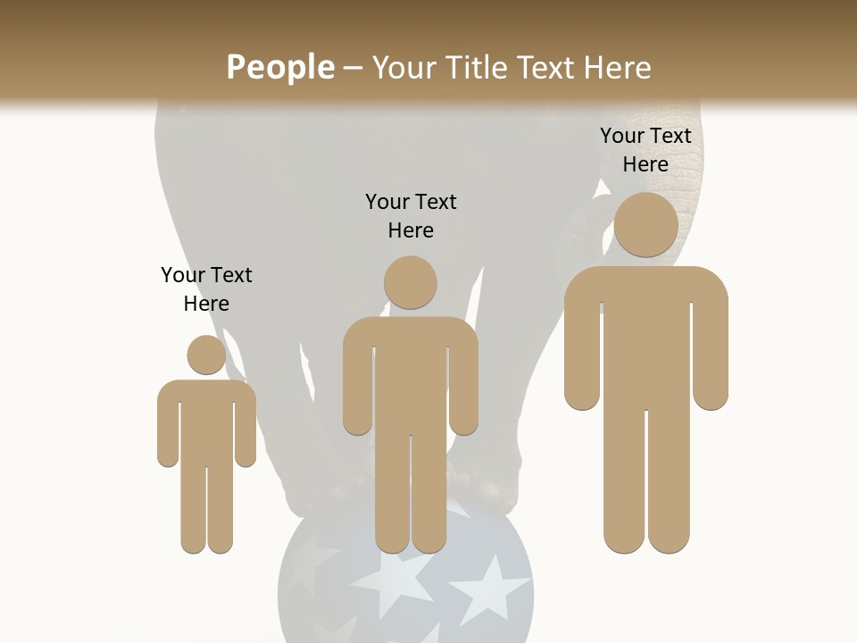 Humor Blue Metaphor PowerPoint Template