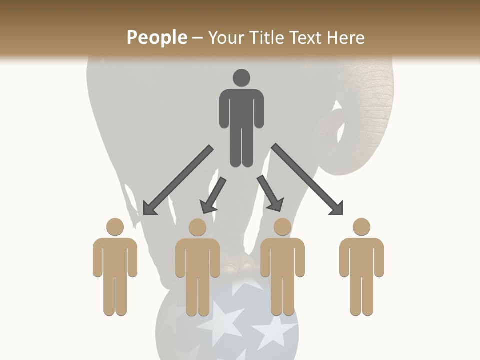 Humor Blue Metaphor PowerPoint Template