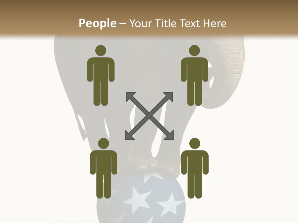 Humor Blue Metaphor PowerPoint Template