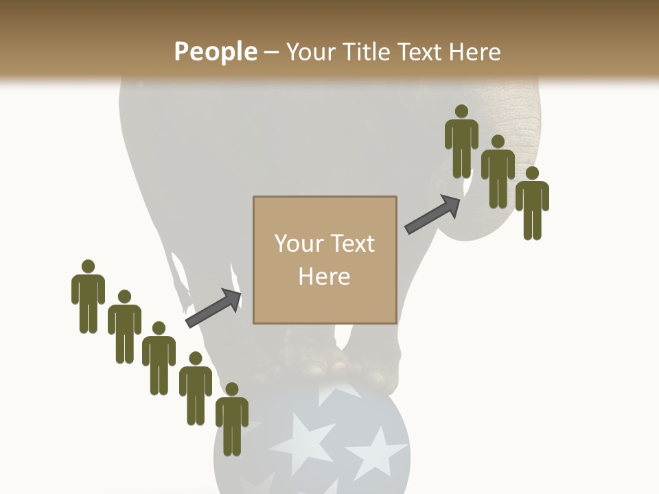 Humor Blue Metaphor PowerPoint Template