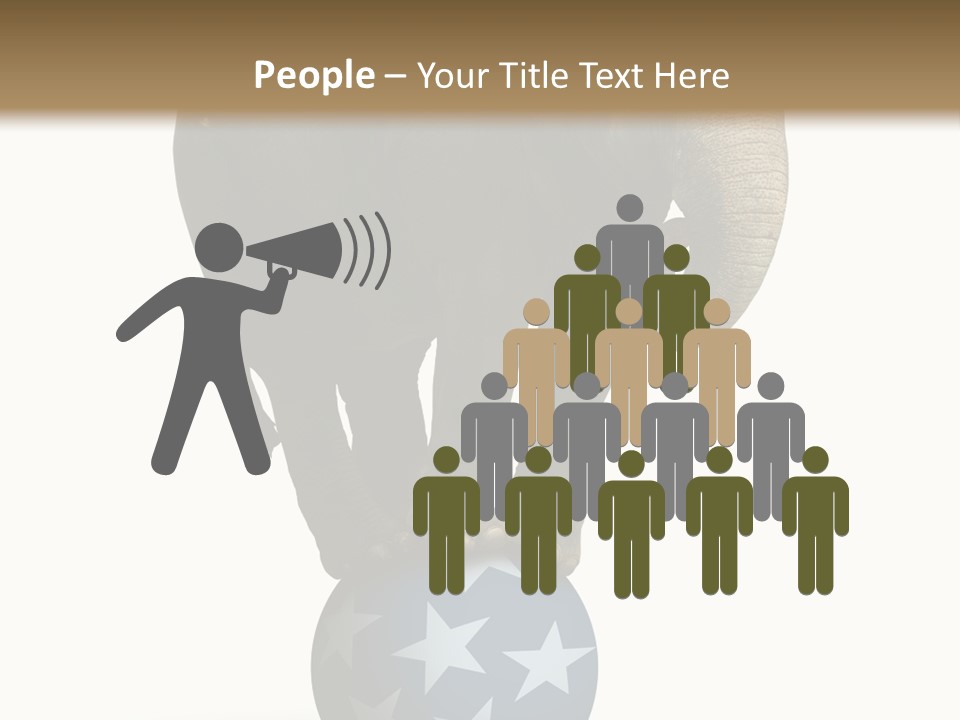 Humor Blue Metaphor PowerPoint Template