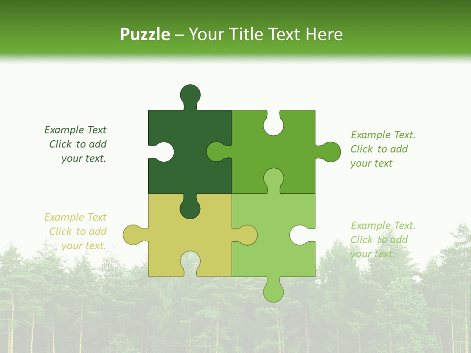 Tree Wood Sunny PowerPoint Template