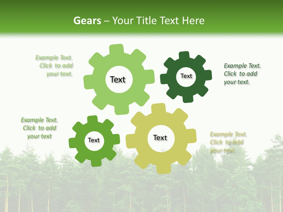 Tree Wood Sunny PowerPoint Template