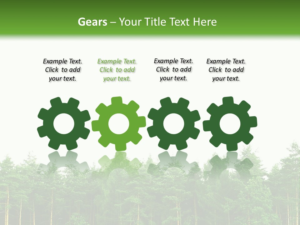 Tree Wood Sunny PowerPoint Template