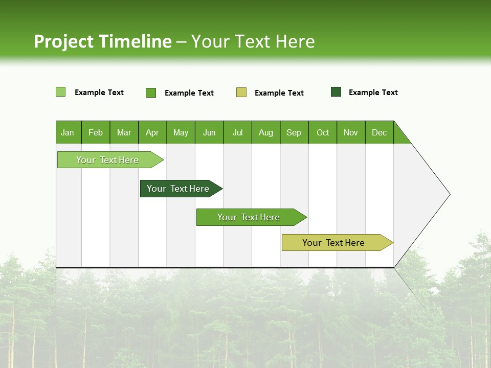 Tree Wood Sunny PowerPoint Template