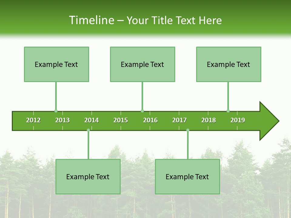 Tree Wood Sunny PowerPoint Template