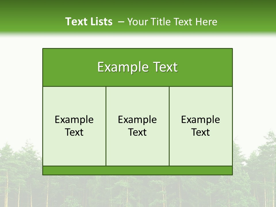 Tree Wood Sunny PowerPoint Template