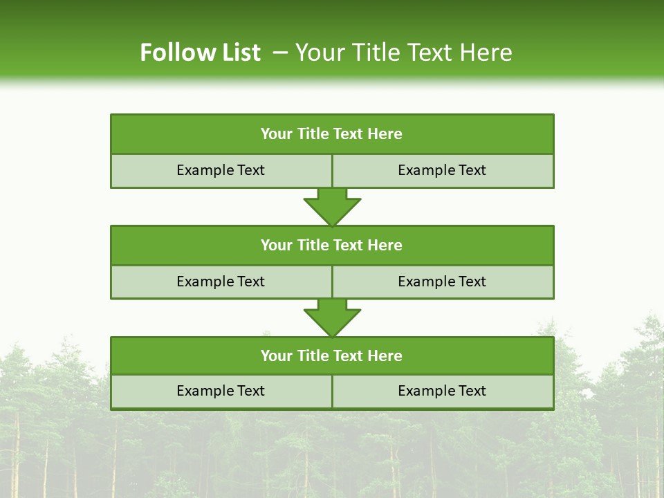 Tree Wood Sunny PowerPoint Template