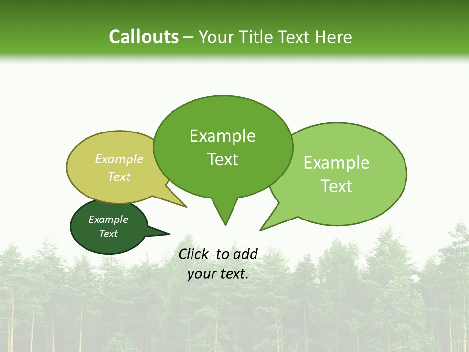 Tree Wood Sunny PowerPoint Template