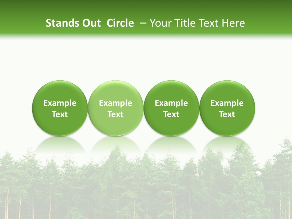 Tree Wood Sunny PowerPoint Template
