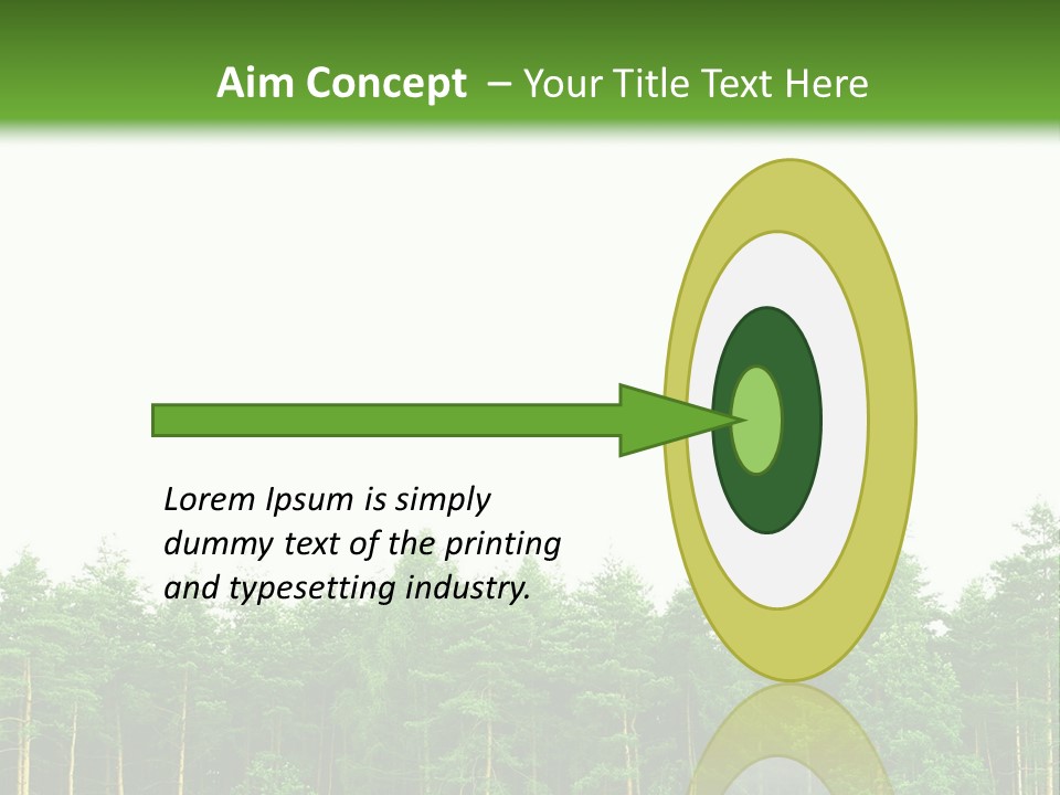 Tree Wood Sunny PowerPoint Template