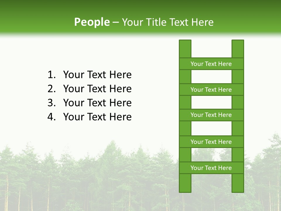 Tree Wood Sunny PowerPoint Template