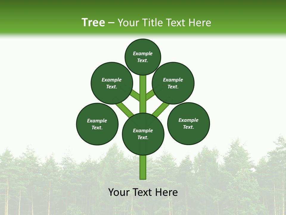 Tree Wood Sunny PowerPoint Template