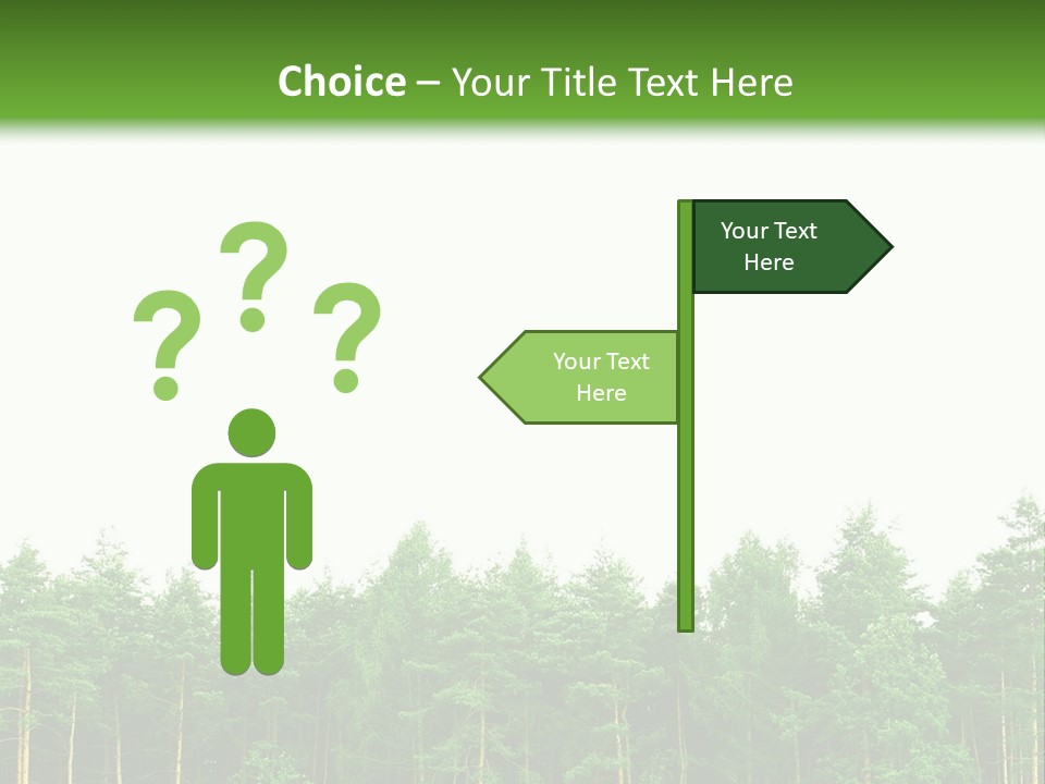 Tree Wood Sunny PowerPoint Template