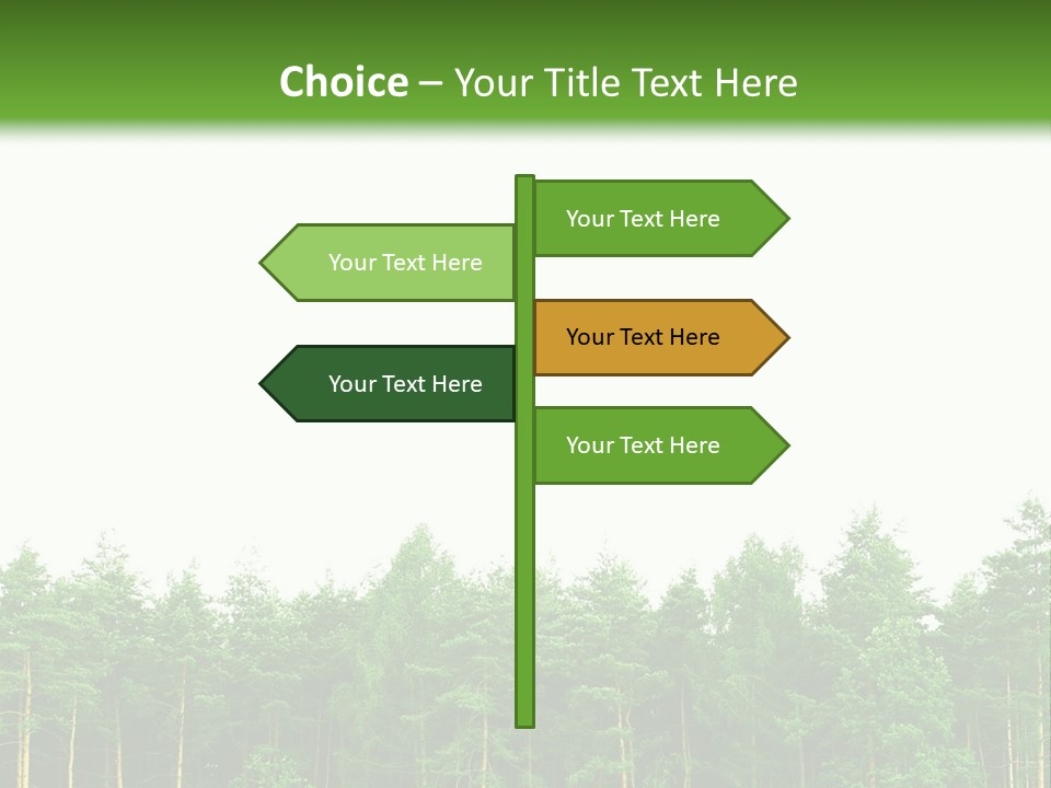 Tree Wood Sunny PowerPoint Template