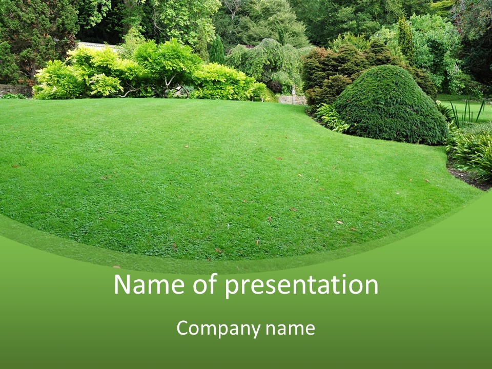 Formal Residential Parkland PowerPoint Template