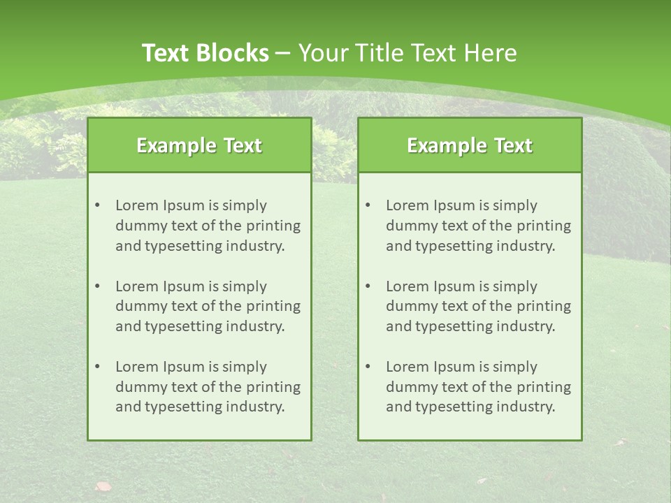 Formal Residential Parkland PowerPoint Template