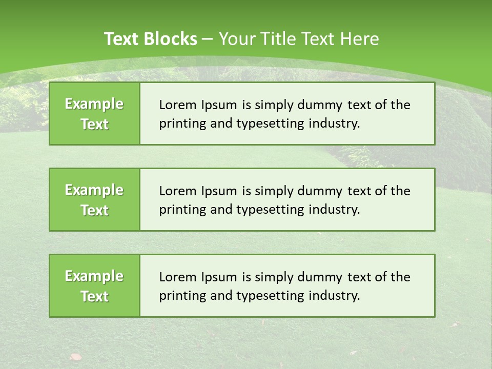 Formal Residential Parkland PowerPoint Template