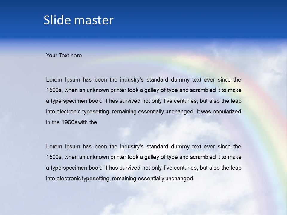Beautiful Rainbow PowerPoint Template