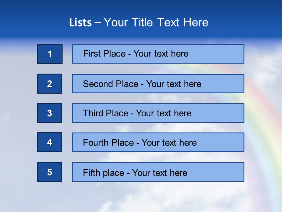 Beautiful Rainbow PowerPoint Template