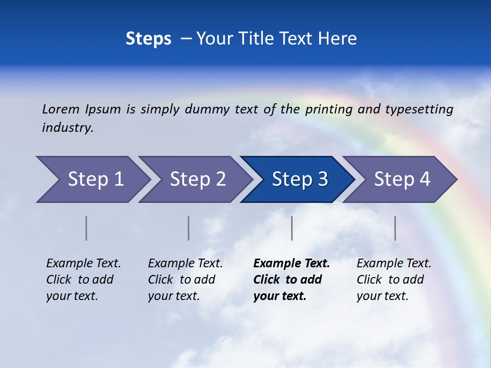 Beautiful Rainbow PowerPoint Template