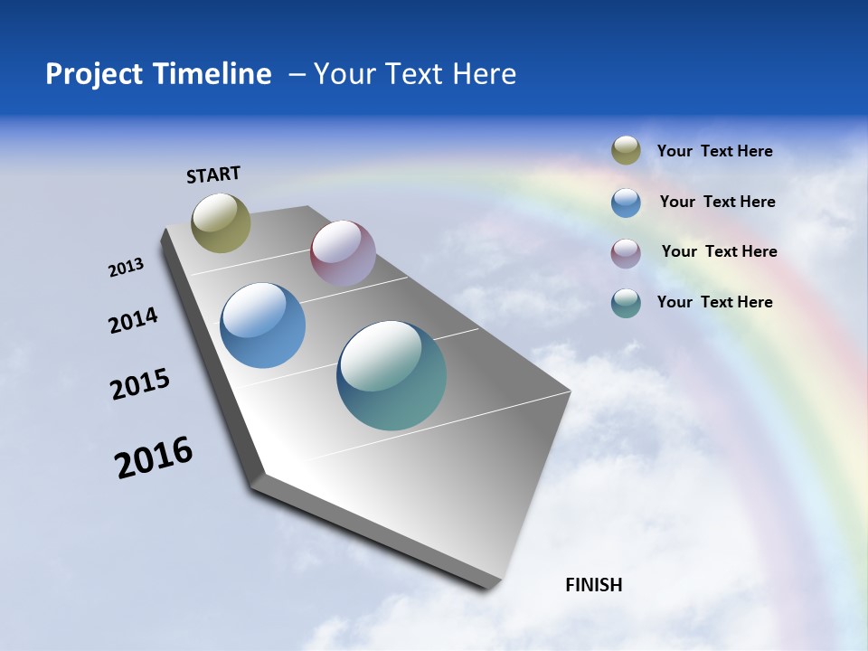 Beautiful Rainbow PowerPoint Template