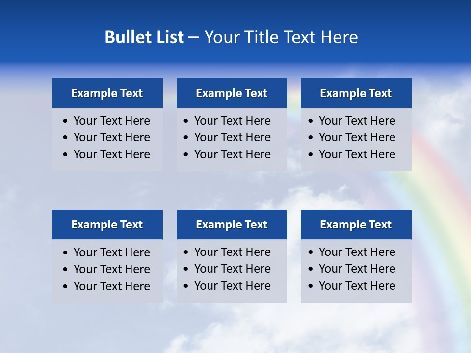 Beautiful Rainbow PowerPoint Template